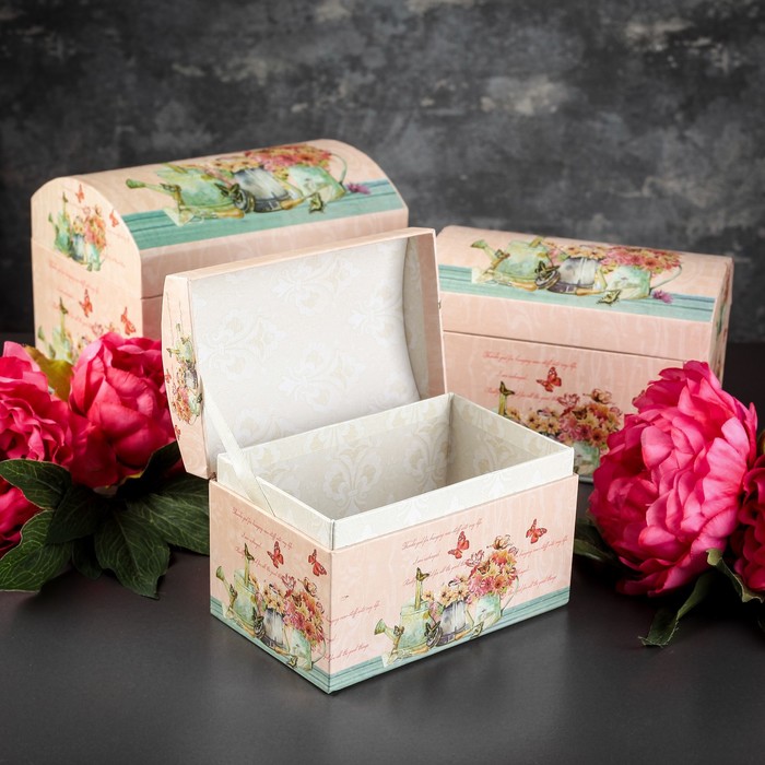 Набор коробок 3в1, 20 х 15 х 16 - 16 х 10,5 х 11 см