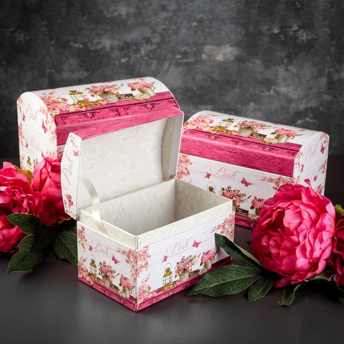 Набор коробок 3в1, 20 х 15 х 16 - 16 х 10,5 х 11 см