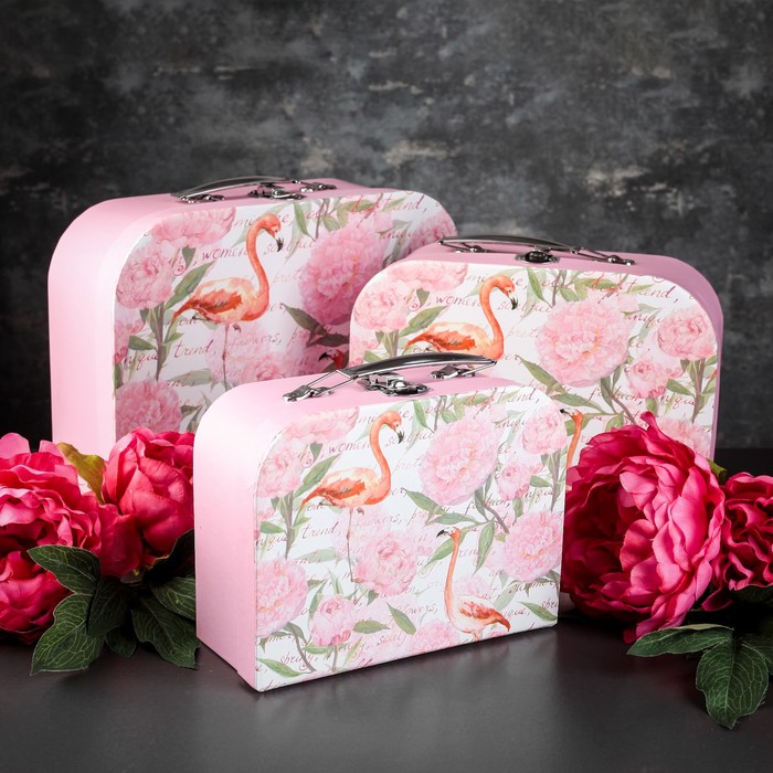 Набор коробок 3в1, 30 х 21 х 9,5 - 20 х 15 х 8,5 см