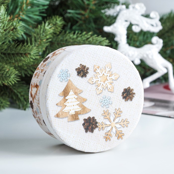 Коробка круглая 10 х 10 х 5 см