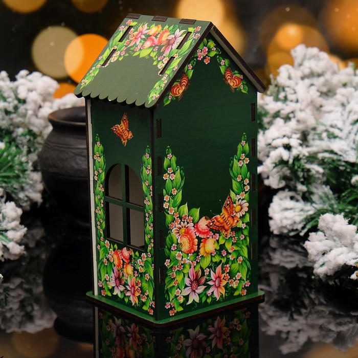 Чайный домик «Свинка», благополучия и достатка в дом!, 9,3×9,3×20 см