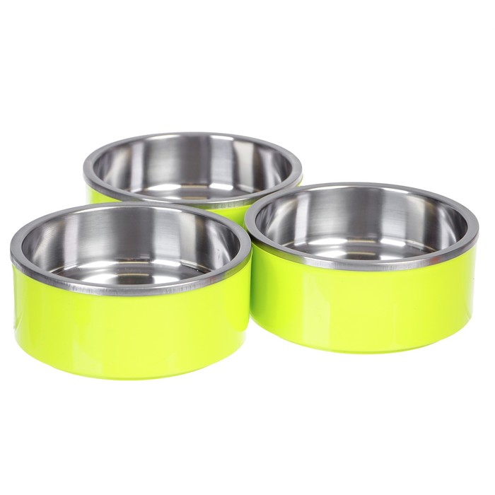 Ланч-бокс «Грани», 1,8л, круглый, 3 тарелки, внутри металл, микс, 15х25 см