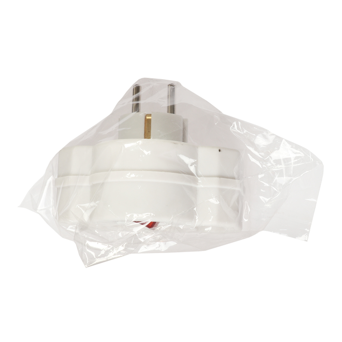 Разветвитель 4HOME, 10 А, 250 В, на одну розетку с з/к и две без з/к, выключатель, белый