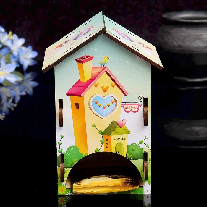 Чайный домик "Радуга" 9×9×16см