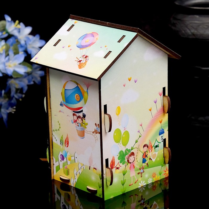 Чайный домик "Радуга" 9×9×16см