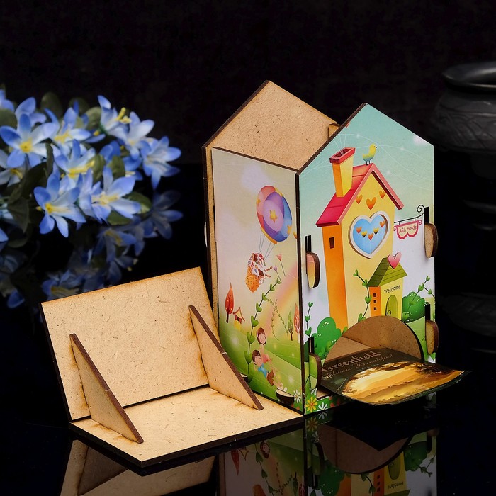 Чайный домик "Радуга" 9×9×16см