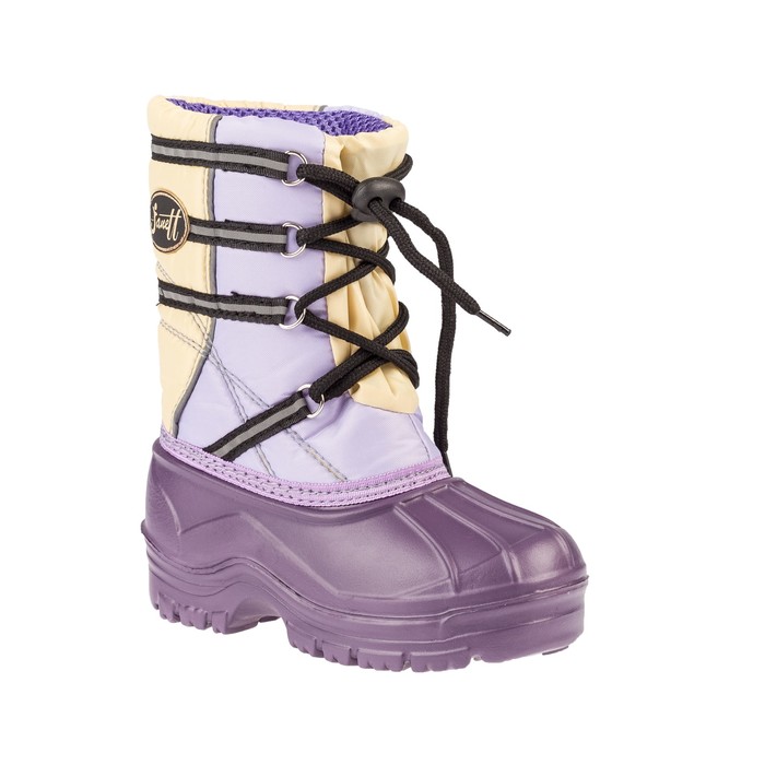 Сапоги детские "Теди" (бежевый/фиолетовый) (р. 30/31)