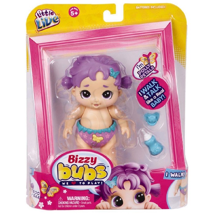 Интерактивная кукла Bizzy Bubs "Полли Лепесток"