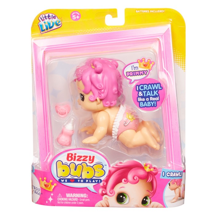 Интерактивная кукла Bizzy Bubs "Примми"