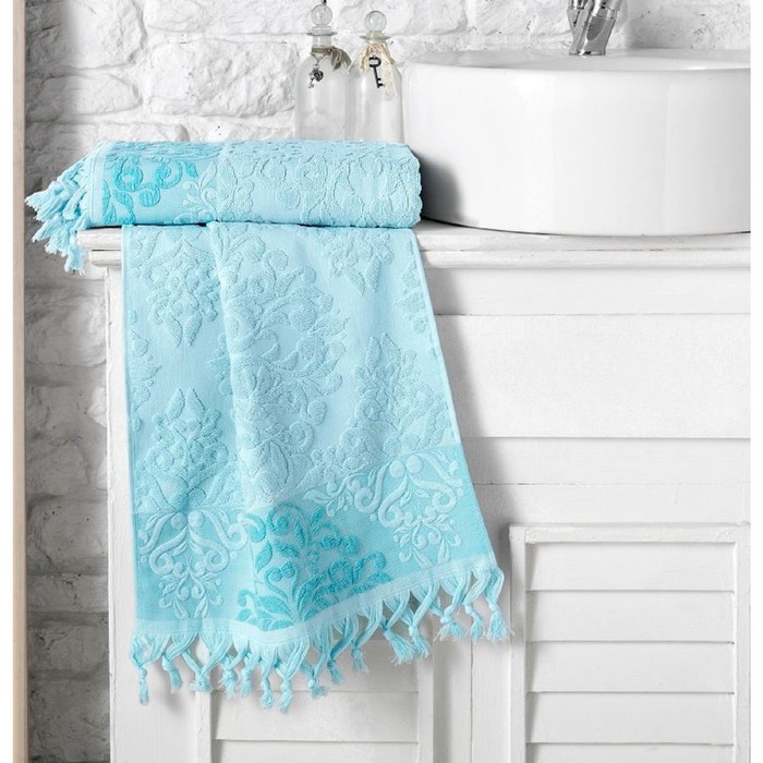 Полотенце Ottoman, размер 50х90 см, махра 500 г/м2, светло-зелёный 1087