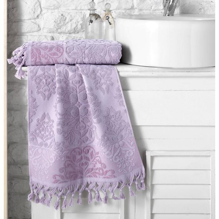 Полотенце Ottoman, размер 70х140 см, махра 500 г/м2, светло-лавандовый 1088