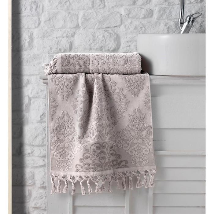 Полотенце Ottoman, размер 70х140 см, махра 500 г/м2, зелёный 1088