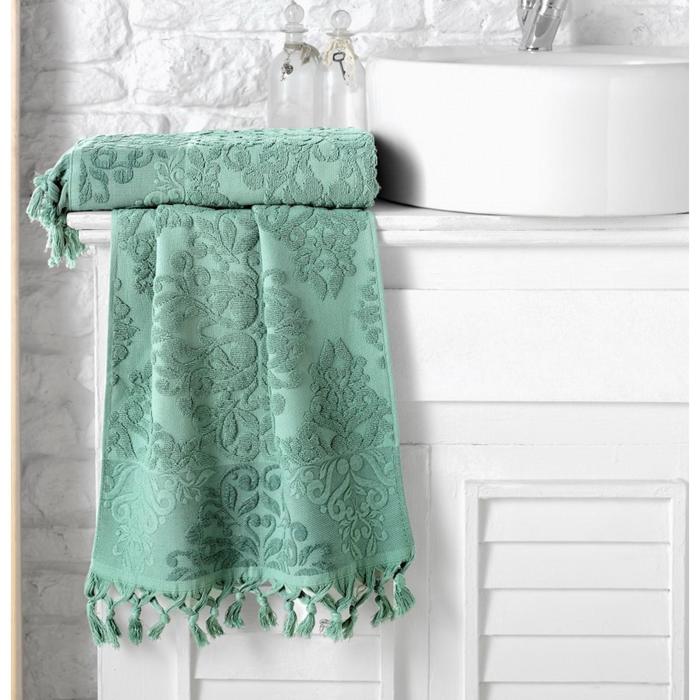 Полотенце Ottoman, размер 70х140 см, махра 500 г/м2, синий 1088