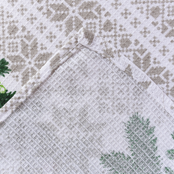 Полотенце вафельное Адель «Кардиналы» серое 45х50см, 100% хлопок, 160гр/м2