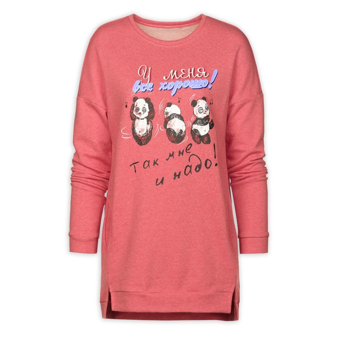 Туника женская, размер XS, цвет коралловый