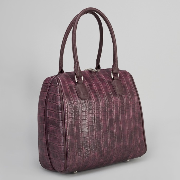 Сумка женская, отдел на молнии, наружный карман, цвет бордовый