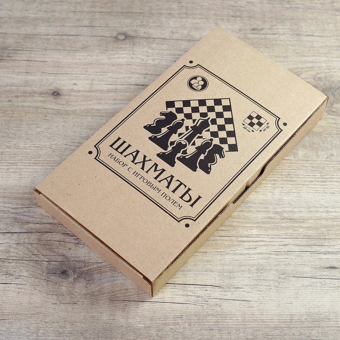 Шахматы "Время игры", доска МДФ — 30х30, шахматы дерево, высота короля — 5.5 см