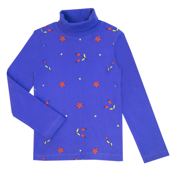 Водолазка для девочки А.6179, ирис, рост 122 (64)
