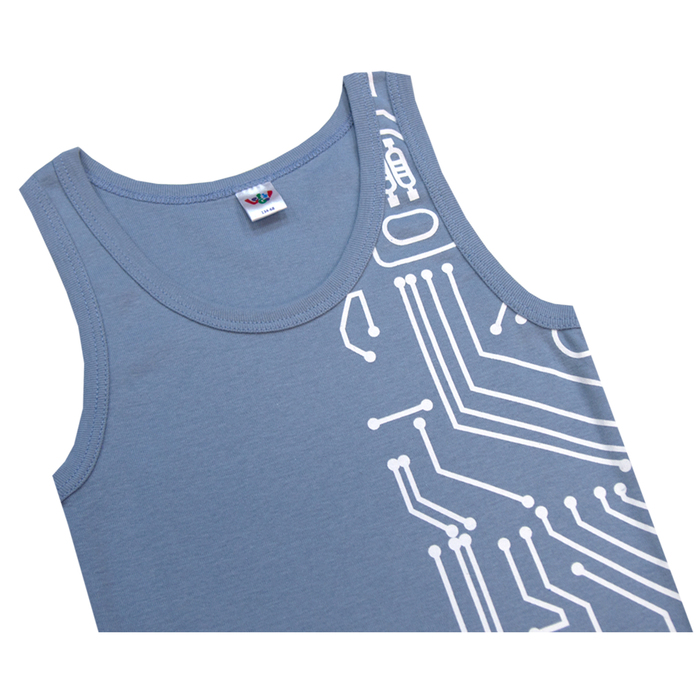 Комплект для мальчика (майка, трусы-боксеры) А.3263, графит рост 134 (68)