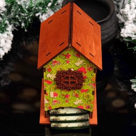 Чайный домик "Новогодние подарки", 8,5х9х18см от Сима-ленд