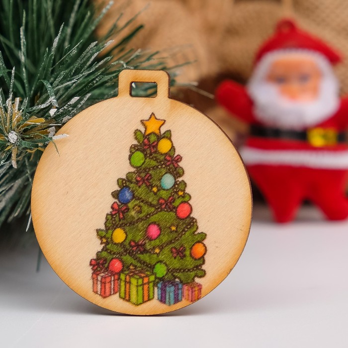 Бирка "Новогодние подарки", D=5см