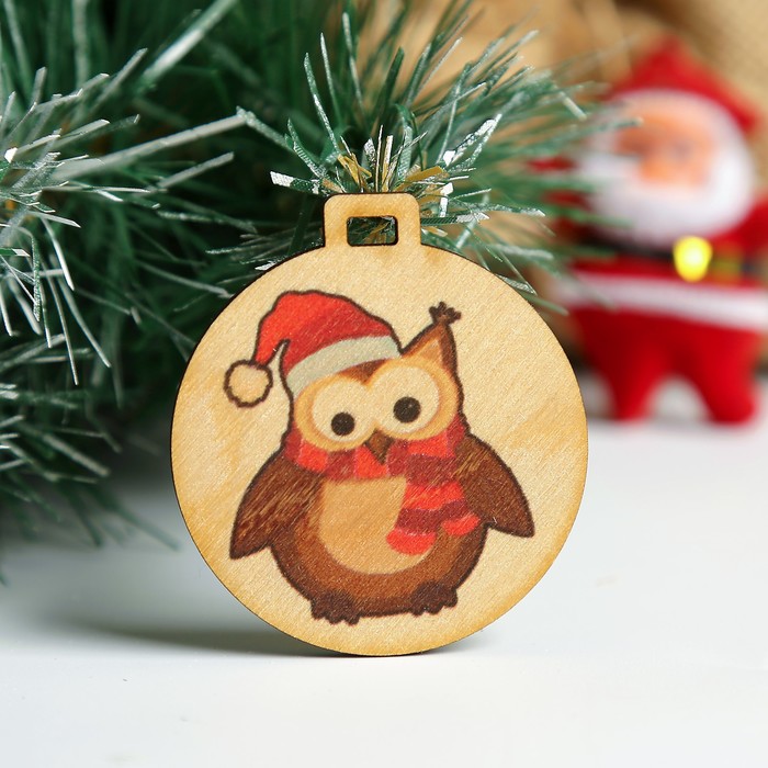 Бирка "Совушка", D=5см