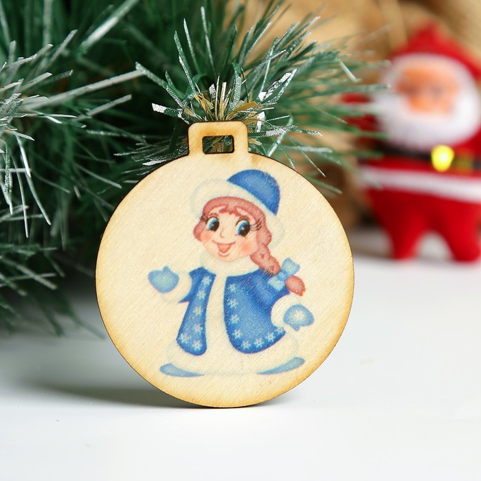 Бирка "Снегурочка", D=5см