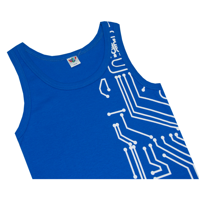 Комплект для мальчика (майка, трусы-боксеры) А.3263, синий рост 164 (80)