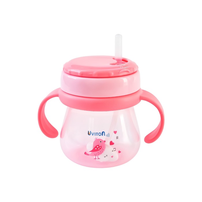 Поильик-непроливайа с трубочкой и ручками