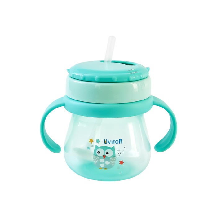 Поильик-непроливайа с трубочкой и ручками