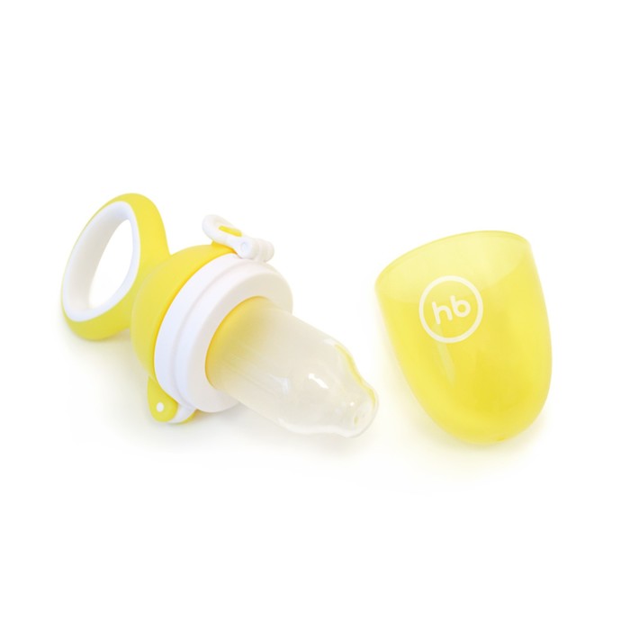 Ниблер с силиконовой сеточкой NIBBLER TWIST, жёлтый, от 6 мес.