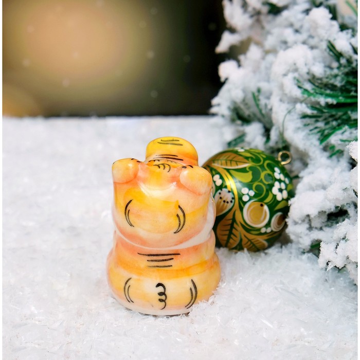 Сувенир «Поросёнок Пятак», гжель, цвет