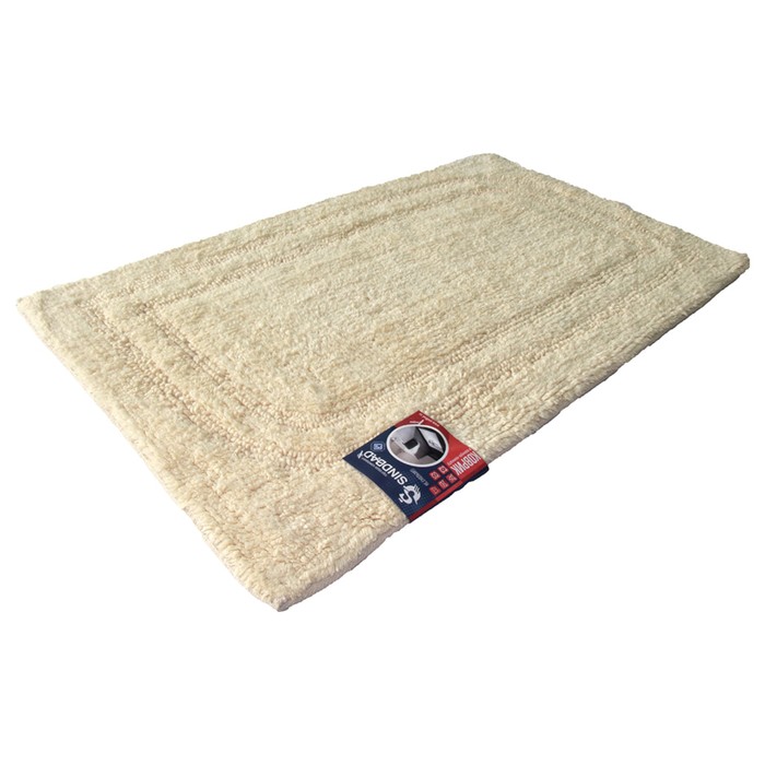 Коврик с гладким ворсом, размер 50х80 см, молочный 1200-1