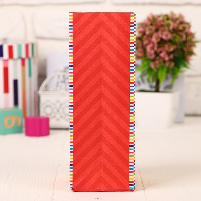 Пакет подарочный без ручек "С Днём Рождения!", Медвежонок Винни и его друзья,10 х19.5 х7 см