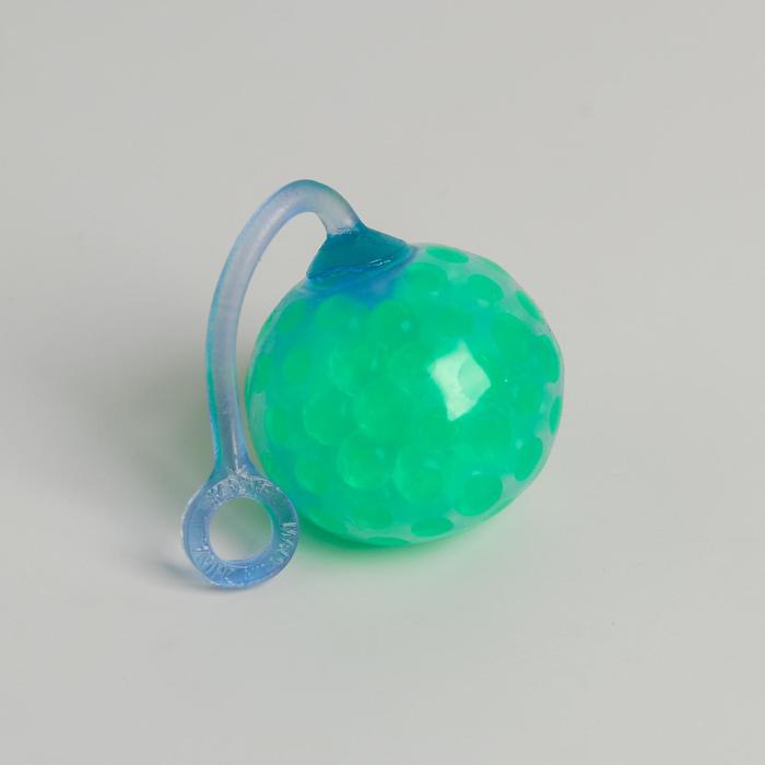 Мялка с гидрогелем "Булава" на резинке, цвета МИКС