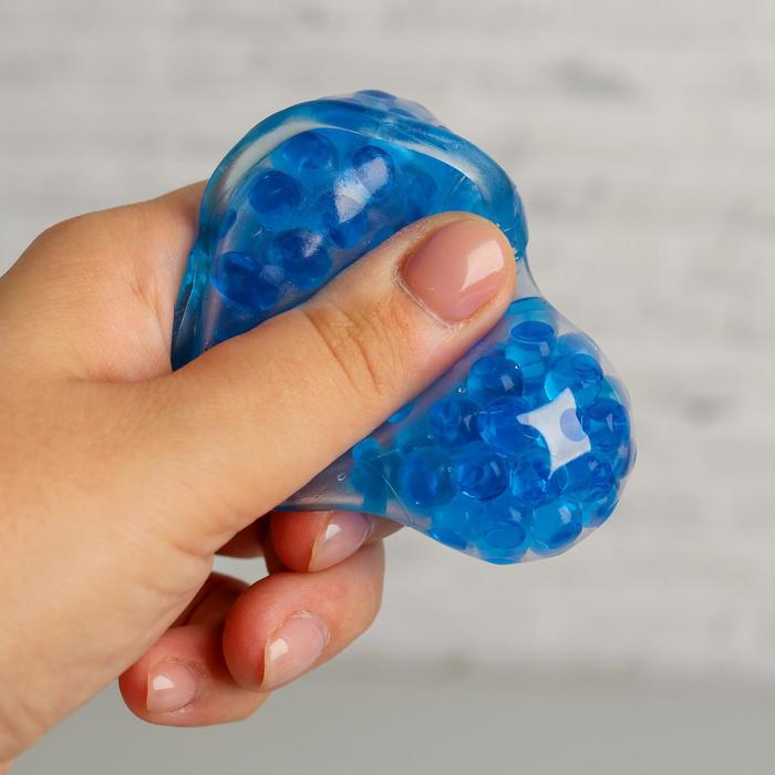 Мялка с гидрогелем "Булава" на резинке, цвета МИКС