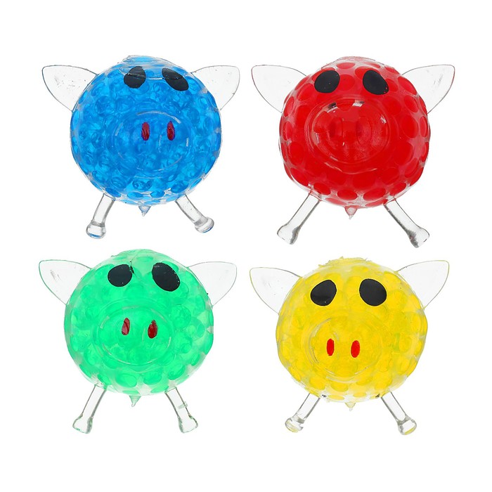 Мялка с гидрогелем "Свинка", цвета МИКС