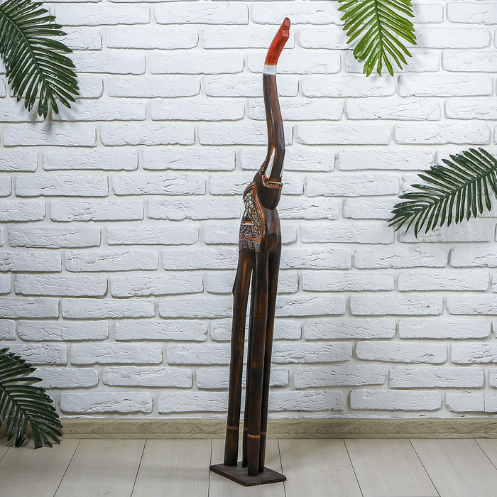 Сувенир дерево "Слон тёмный" 20х12х120 см