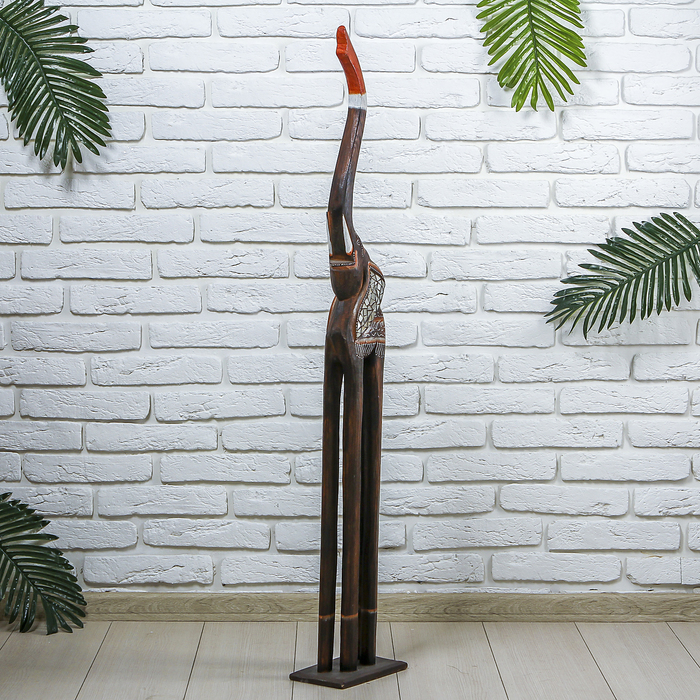 Сувенир дерево "Слон тёмный" 20х12х120 см