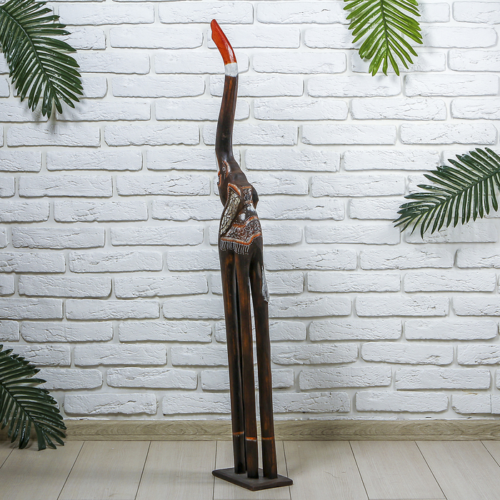 Сувенир дерево "Слон тёмный" 20х12х120 см