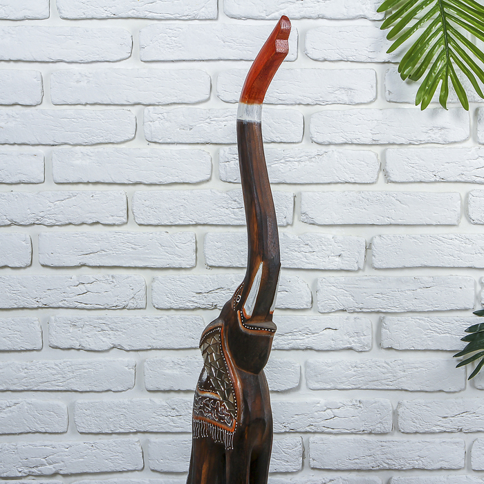 Сувенир дерево "Слон тёмный" 20х12х120 см