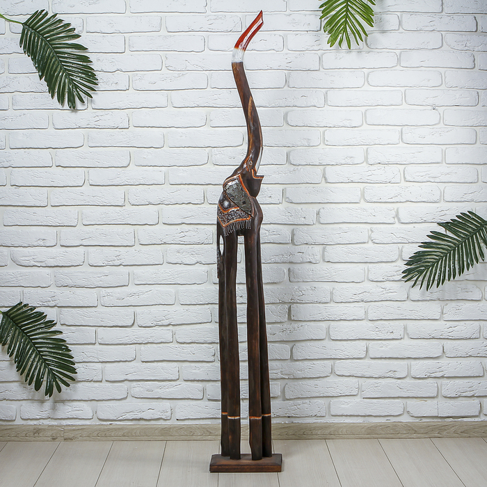 Сувенир дерево "Слон тёмный" 23х15х150 см