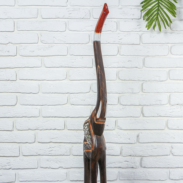 Сувенир дерево "Слон тёмный" 23х15х150 см