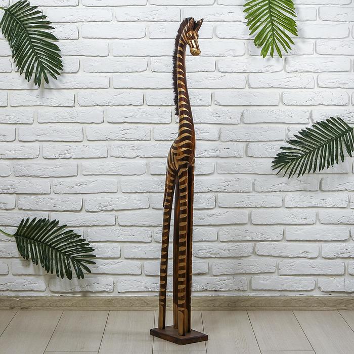 Сувенир дерево "Золотая зебра" 20х12х120 см