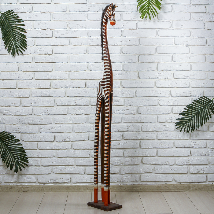 Сувенир дерево &quot;Зебра&quot; 23х15х150 см