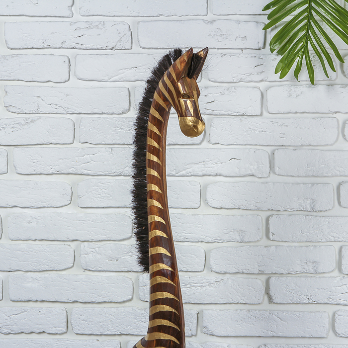 Сувенир дерево "Золотая зебра" 23х15х150 см