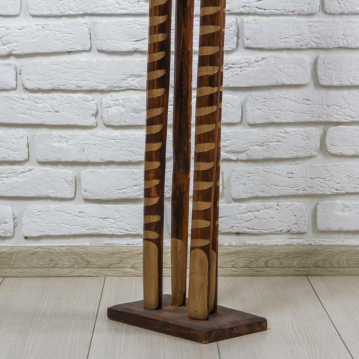 Сувенир дерево "Золотая зебра" 23х15х150 см