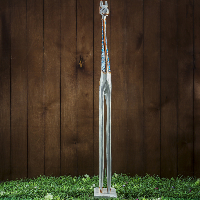 Сувенир дерево "Жираф светлый" 19х12х100 см