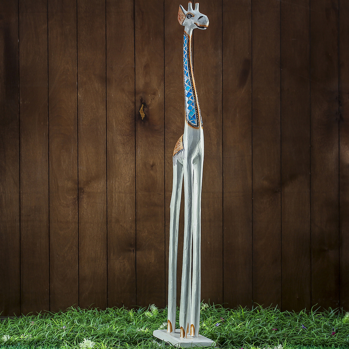 Сувенир дерево "Жираф светлый" 19х12х100 см
