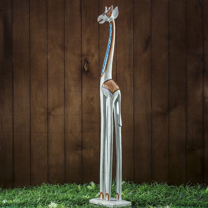 Сувенир дерево "Жираф светлый" 19х12х100 см